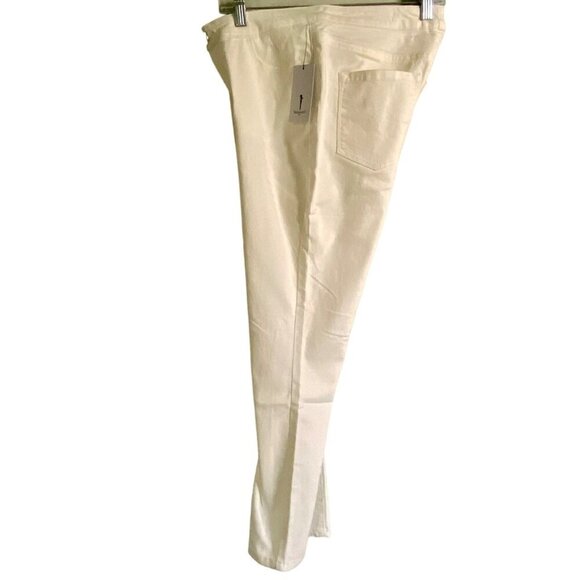 Skinnygirl Mid Rise Skinny Crop Jeans Women's Size 8 Tall Chalk White NEW NWT - Picture 4 of 11